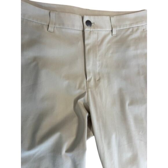 "LULULEMON" Mens Tan ABC Classic 5 Pocket  Pants Sz 34 Golf Preppy Quiet Luxury - Picture 3 of 12